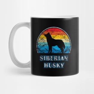 Siberian Husky Vintage Design Dog Mug